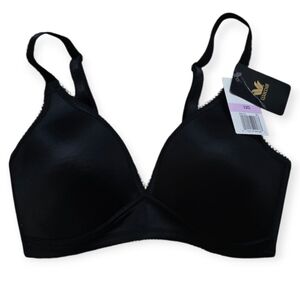 NWT Wacoal Basic Beauty Contour Soft Cup Bra, Black, 32D